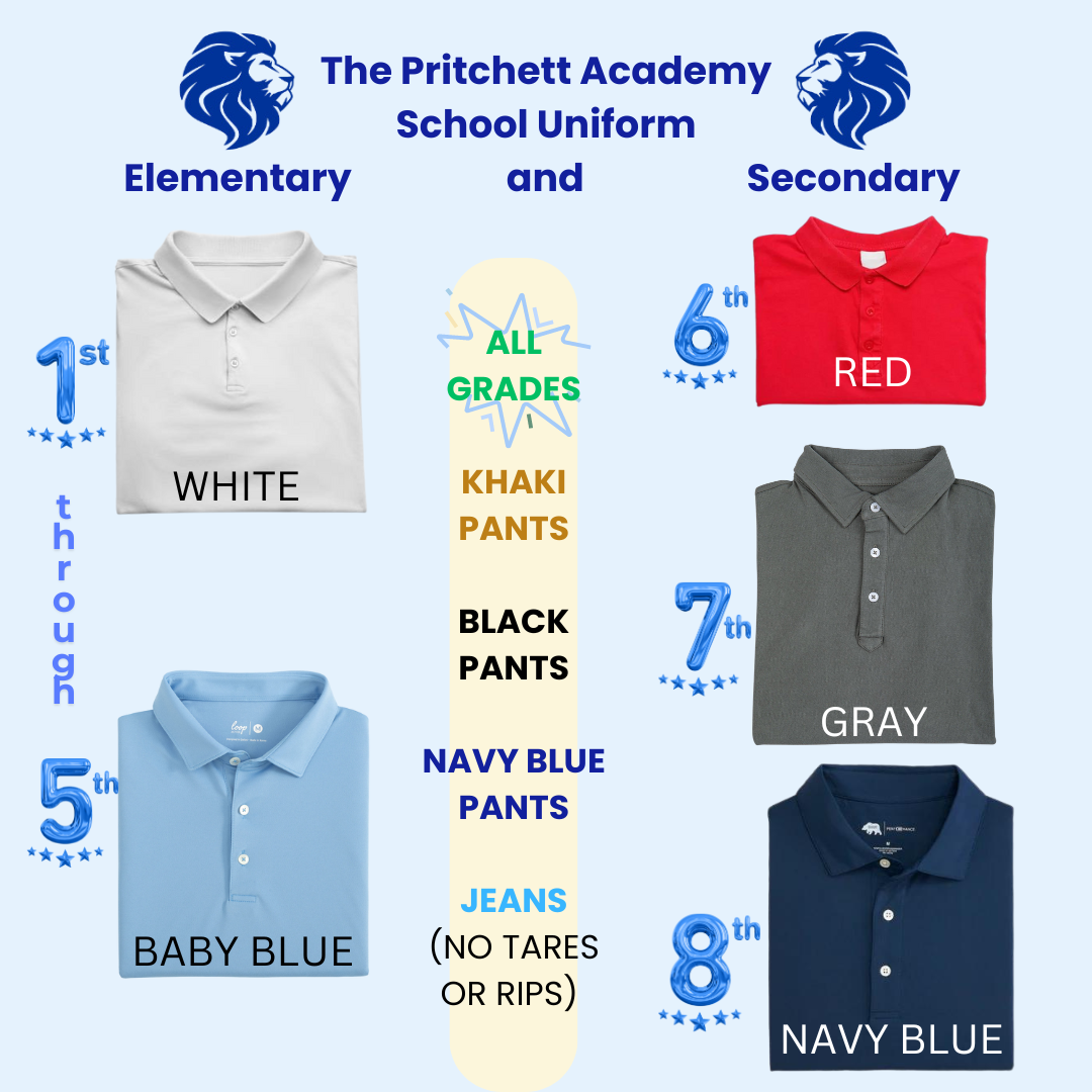Maurice Pritchett Sr. Academy School Uniform Infographic